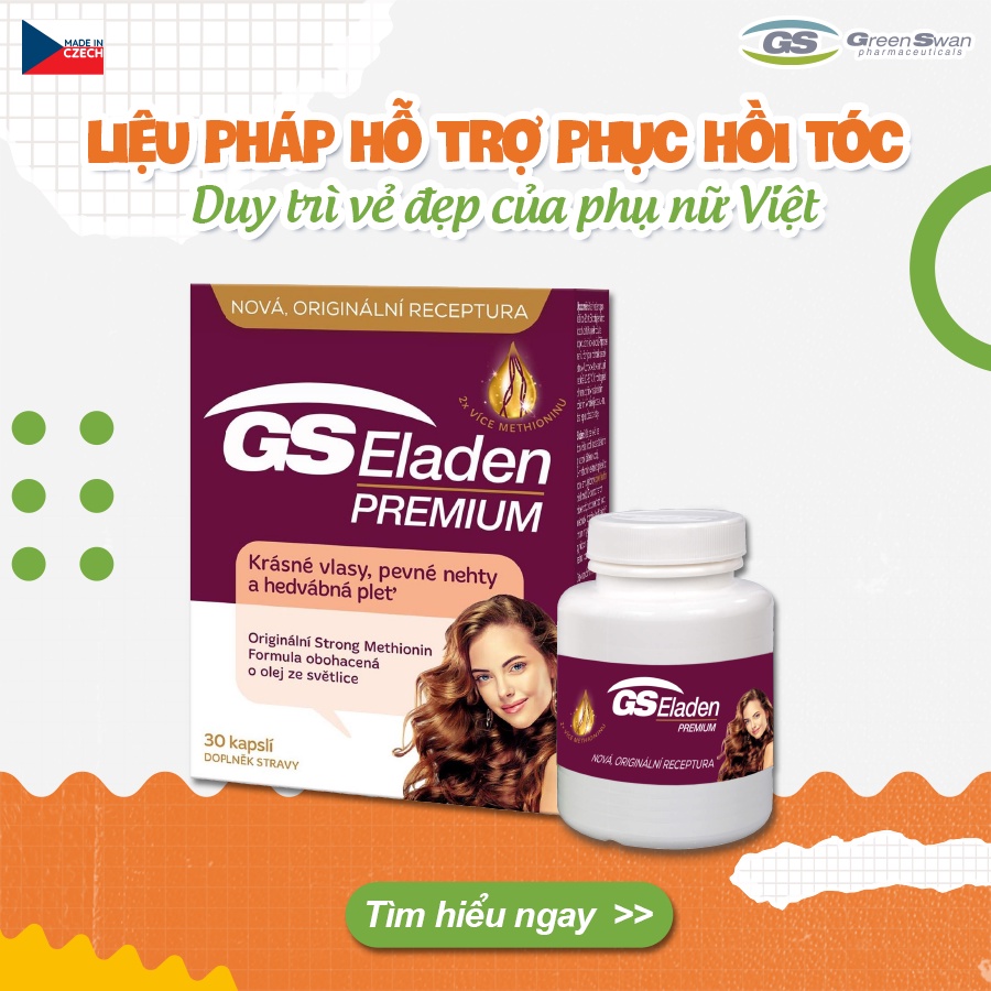 Giảm tóc KHÔ - XƠ - GÃY - RỤNG - Tóc bóng mượt chắc khoẻ - GS ELaden - Kèm quà tặng