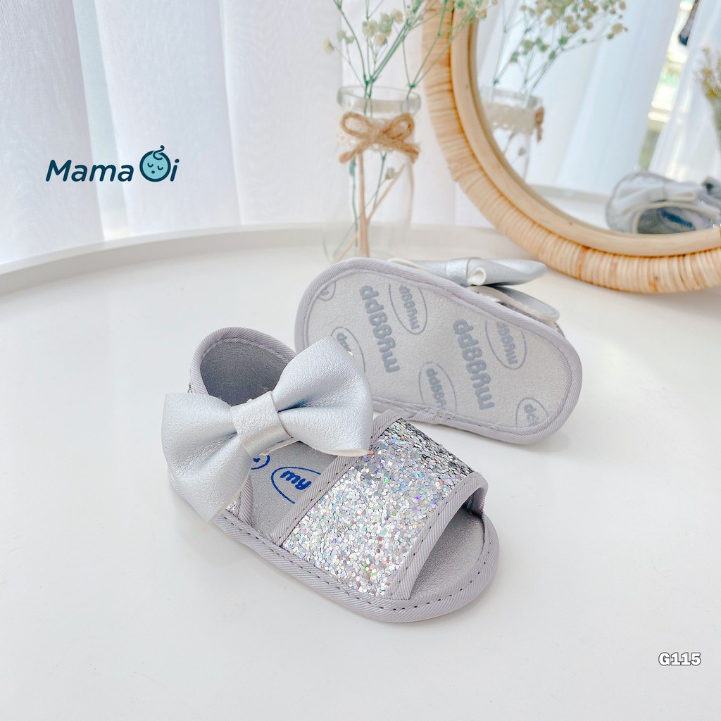 G115 Giày sandal tập đi cho bé kim tuyến của Mama Ơi  - Thời trang cho bé