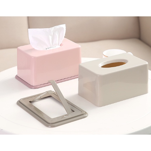 Hộp đựng giấy ăn chữ nhật  pastel cao cấp