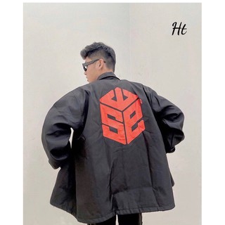 áo khoác gió cúc bấm cổ sơ mi SWE