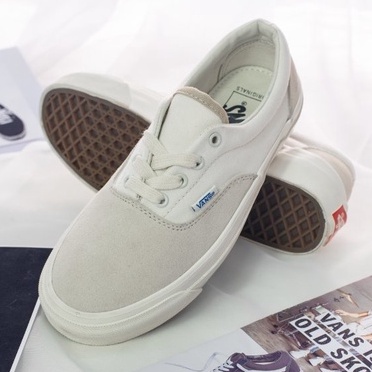 Giày Sneaker Nam, Giày Vans Vault Era Beige/White Chính Hãng cho nam nữ