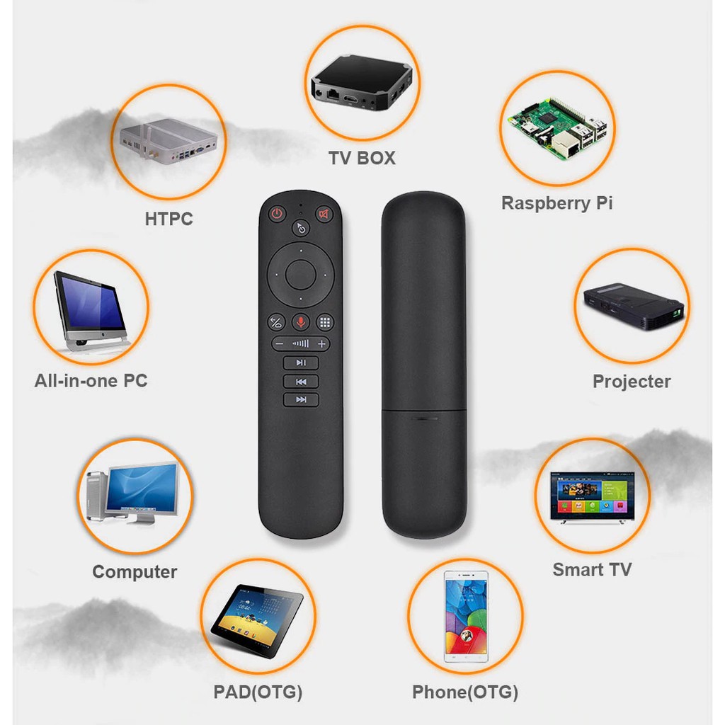 Điều khiển chuột bay tìm kiếm giọng nói một chạm Remote Mouse Air G50s