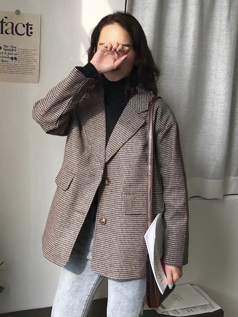 Áo khoác dạ nữ Áo blazer dạ nữ Thucucstore Áo dạ ngắn chất liệu dày dặn hàng chuẩn Quảng Châu AK01 (kèm ảnh thật)