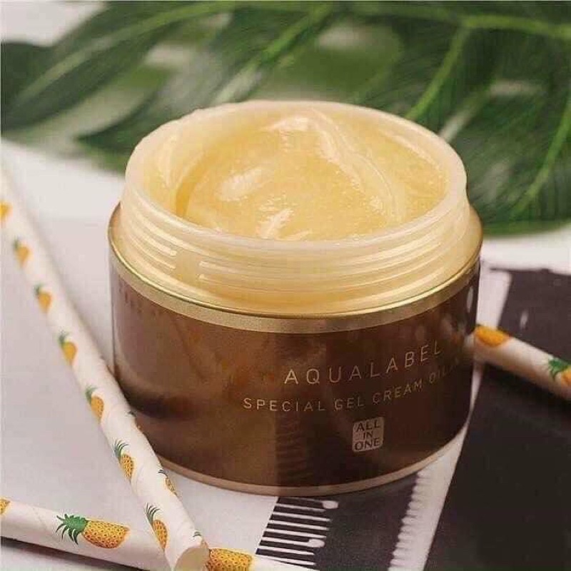 Kem dưỡng ẩm, chống lão hóa Aqualabel Shiseido Special Gel Cream  màu vàng 90g Nhật Bản Chính Hãng