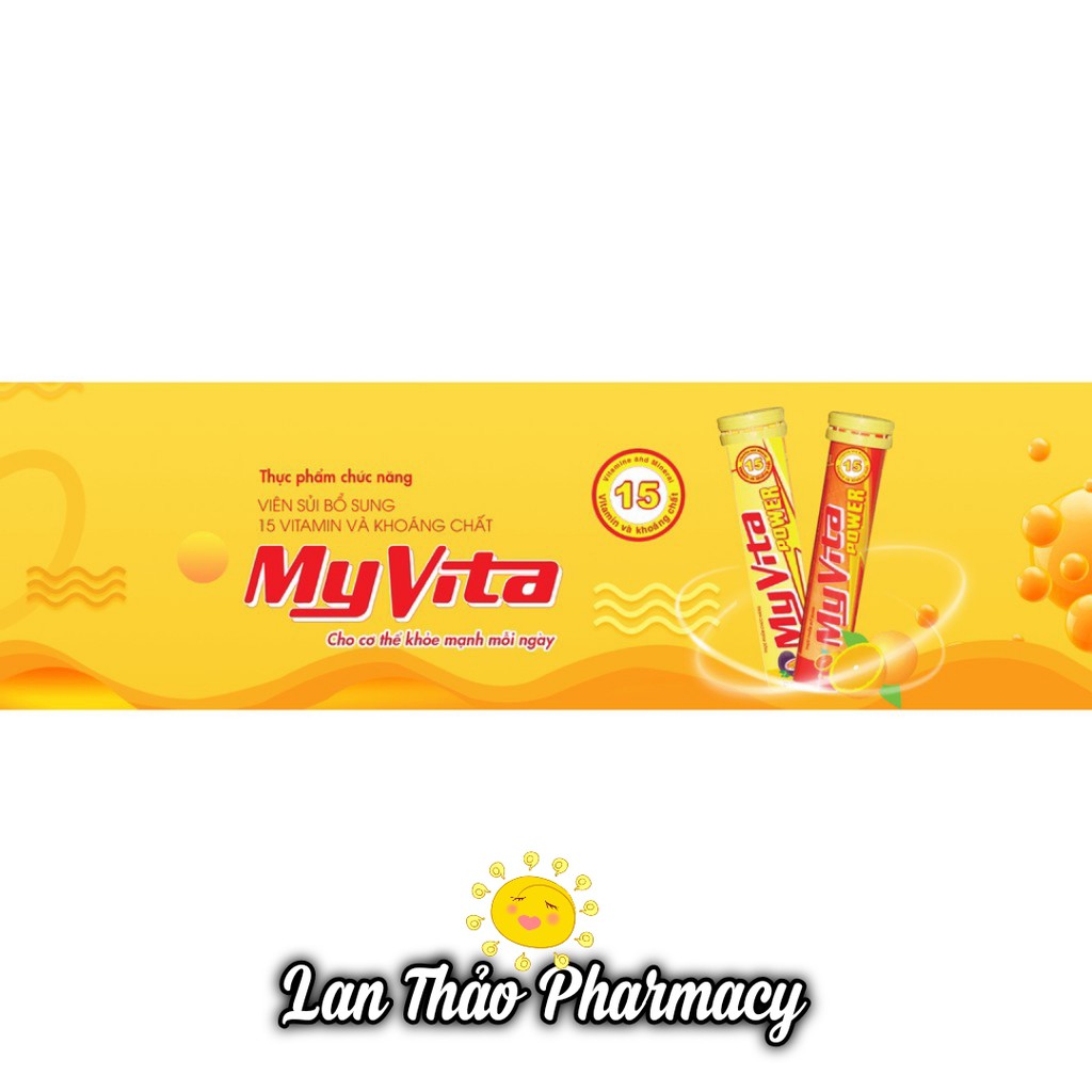 Myvita viên sủi vitamin c vị cam tube 20 viên giúp tăng sức đề kháng hiệu quả giá tốt