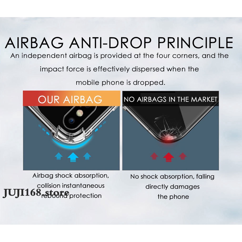 Ốp điện thoại silicon trong suốt chống sốc sang trọng cho iPhone 12 12 Pro 7 8 6 6S Plus X XS Max XR 11 12 PRO MAX