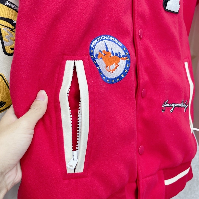 ⚡️ - Áo Varsity Jacket DONCARE PRINCE CHARMING JACKET, Áo khoác bomber DONCARE Varsity