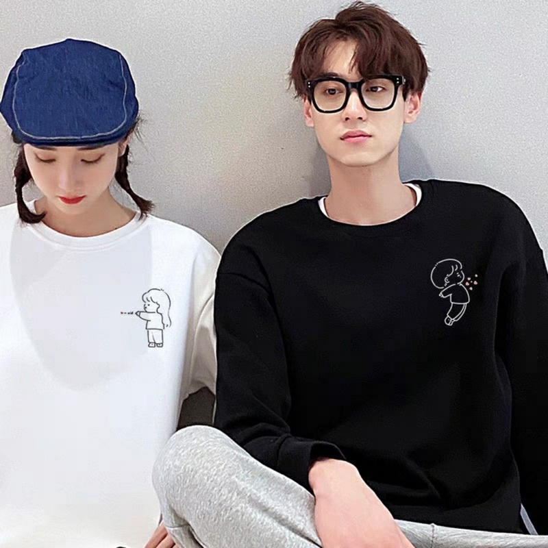 Áo Sweater đôi nỉ bông siêu ấm