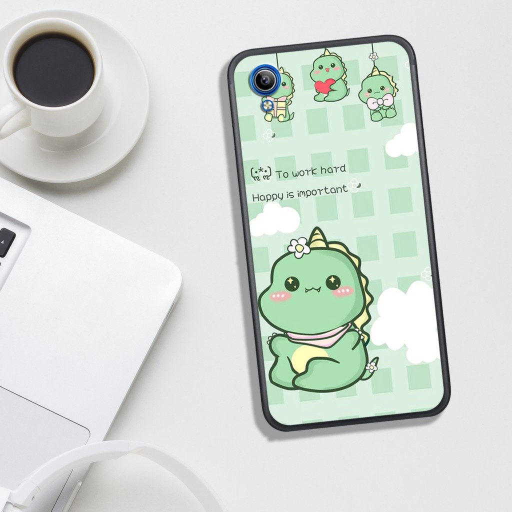 ỐP LƯNG  VIVO Y51/Y91C, IN HÌNH CHÚ KHỦNG LONG SIÊU CUTE PHO MAI.