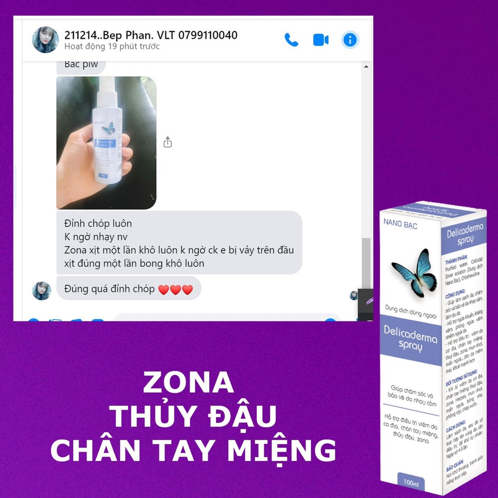 Xịt phục hồi da Delicaderma