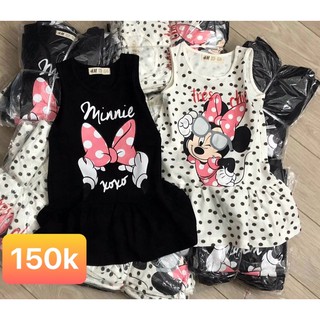 Váy HM sát nách in hình Minnie