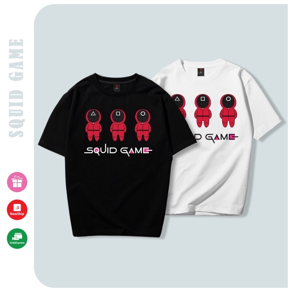Áo thun Squid Game phông unisex nam nữ trẻ em cổ tròn thun mềm mịn - Trò chơi con mực | BigBuy360 - bigbuy360.vn