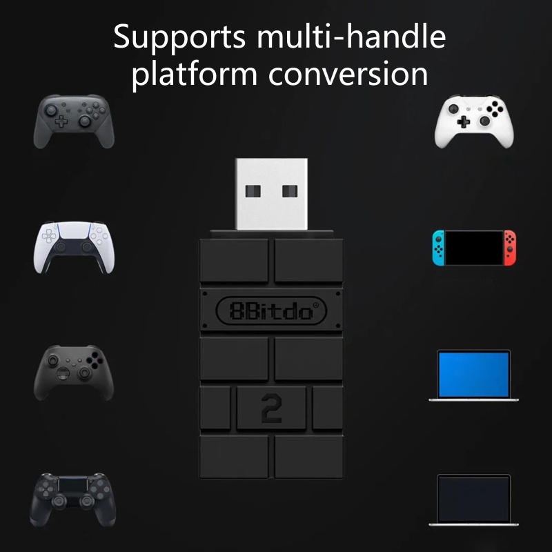 Bộ thu không dây kiki 8bitdo usb bộ điều hợp điều khiển tương thích bluetooth cho công tắc
