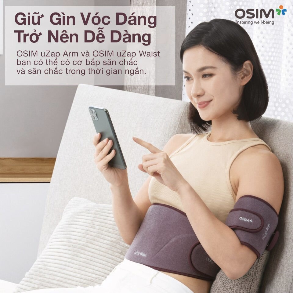 Đai tay OSIM uZap Arm săn chắc, thon gọn cơ bắp