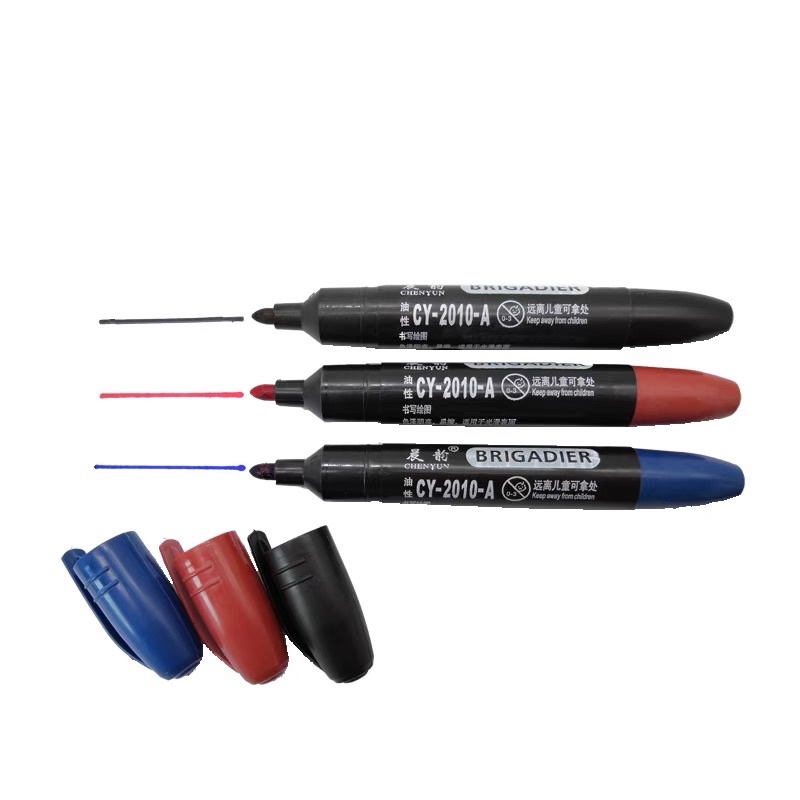 Bút lông dầu màu đen viết hàng không trôi không xoá được