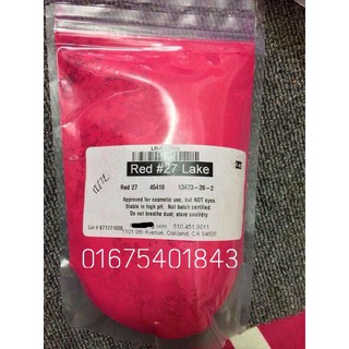 Màu khoáng làm son Red 27 (hồng đậm)