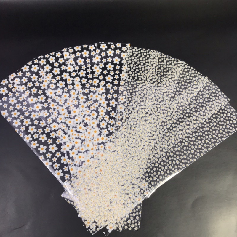 Foil dán móng hình hoa cúc 10 tấm