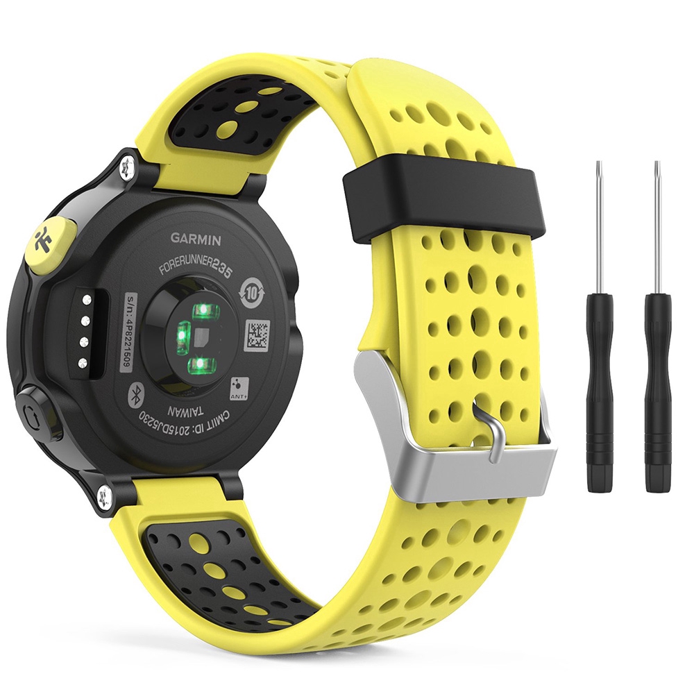 Dây Đeo Thay Thế Chất Liệu Silicon Màu Trơn Cho Garmin Forerunner 235