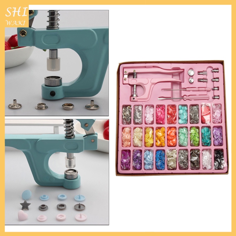 [In Stock]312pcs Snap Button Kit Metal Snaps Studs w/ Pliers Press Tool for Sewing