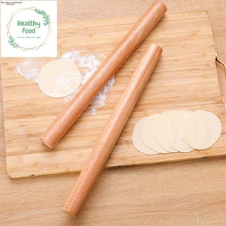 Cán lăn bột bằng gỗ làm bánh loại trơn 27cm