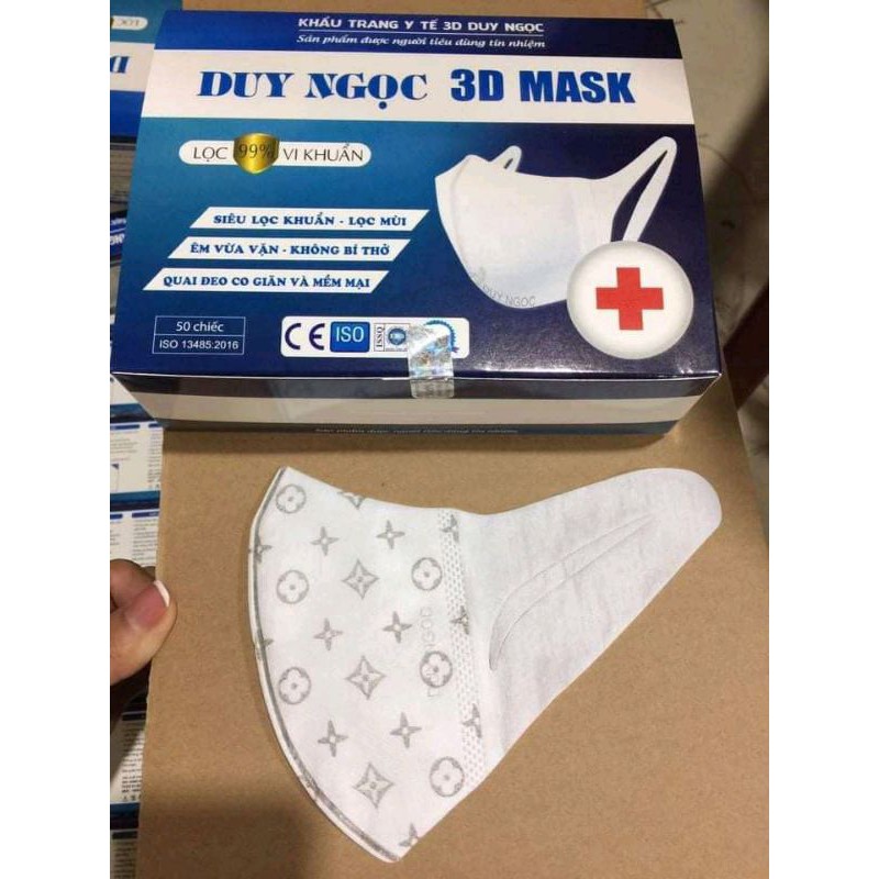 KHẨU TRANG 3D MASK LV SIÊU HÓT HỘP NGẪU NHIÊN(50 CÁI)