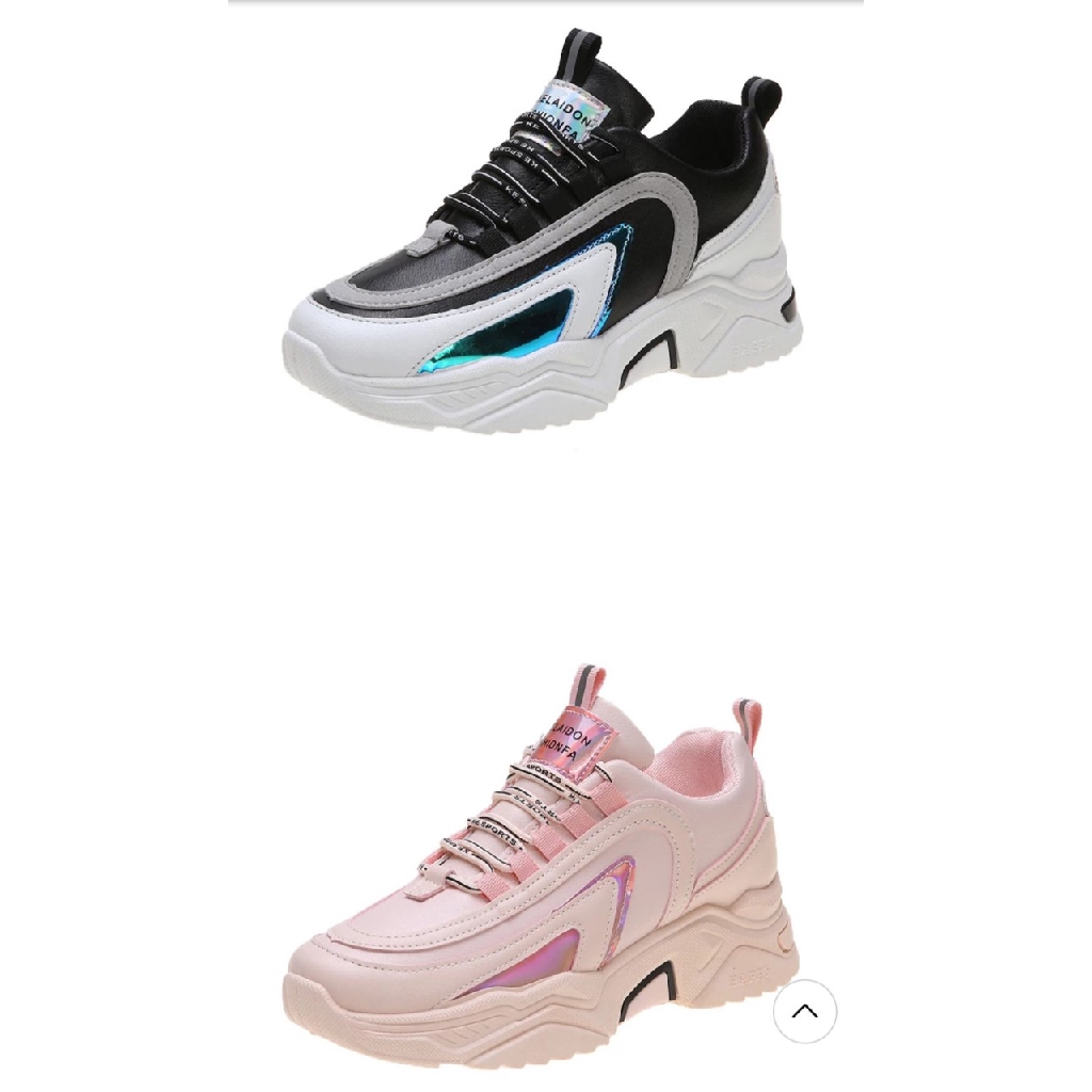 Giày Thể Thao Đế Cao 3 Màu Ánh Nhũ Cực Chất Đế Chữ Happy | BigBuy360 - bigbuy360.vn