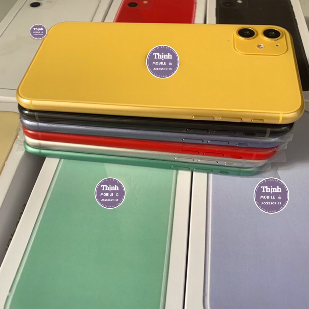 Mô hình trưng bày 11 màu trắng, màu đen, màu đỏ, màu vàng, màu xanh ngọc, màu tím