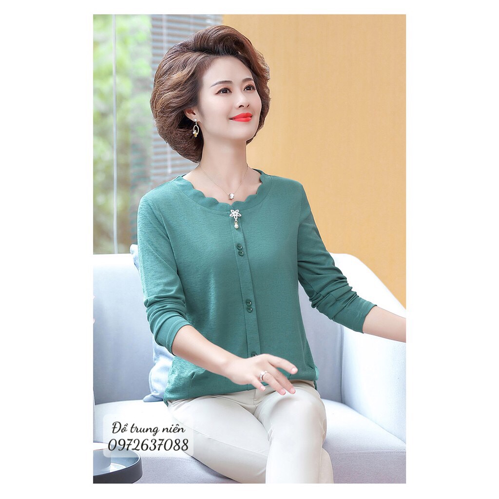 Áo sơ mi thun cực đẹp cho mẹ cho bà -SOMITHUN