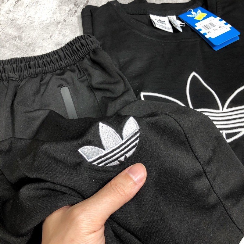 Bộ Thể Thao Nam chất vải umi xước cao cấp dày dặn thoáng mát có túi khoá kéo 2 bên tiện lợi | BigBuy360 - bigbuy360.vn