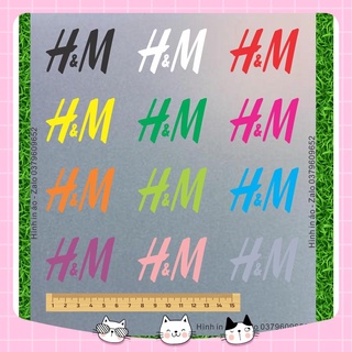 Hình ủi H&M nhiều màu trang trí áo quần đẹp mêli