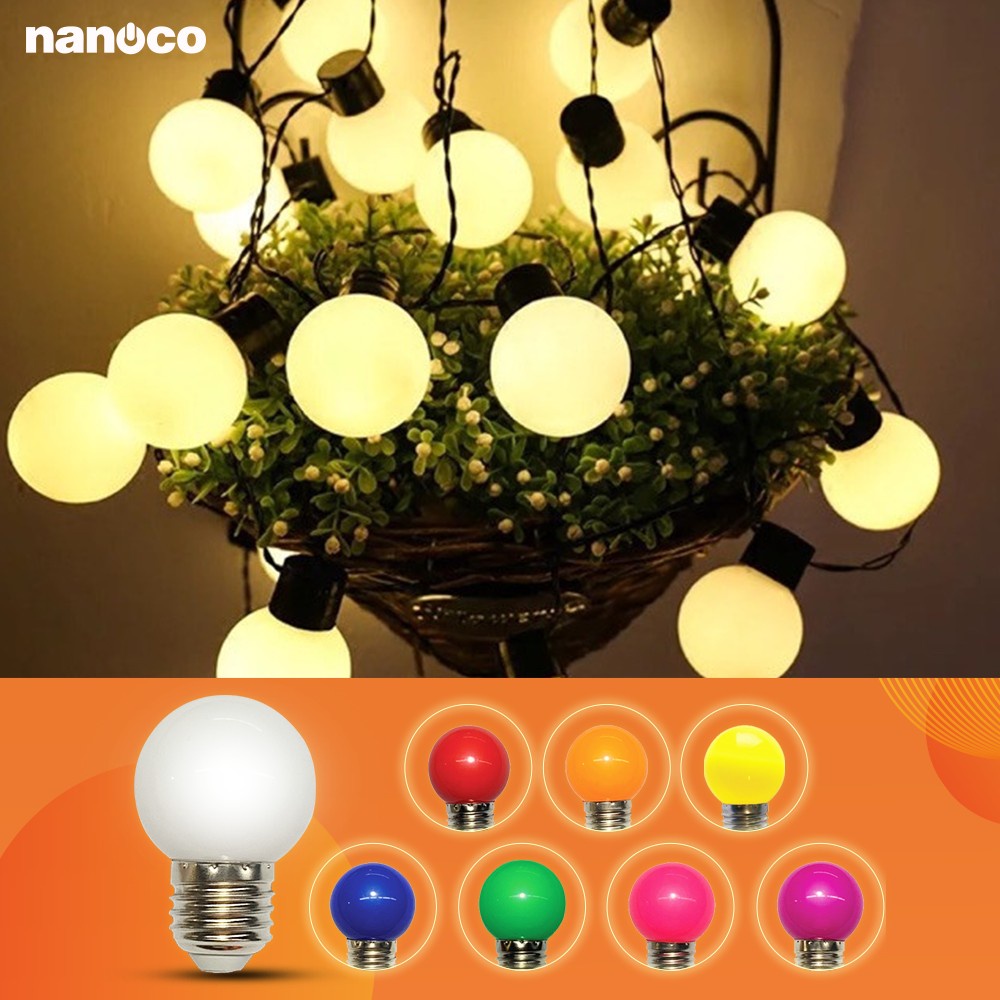 Bóng đèn LED Bulb tròn trang trí E27 Nanoco