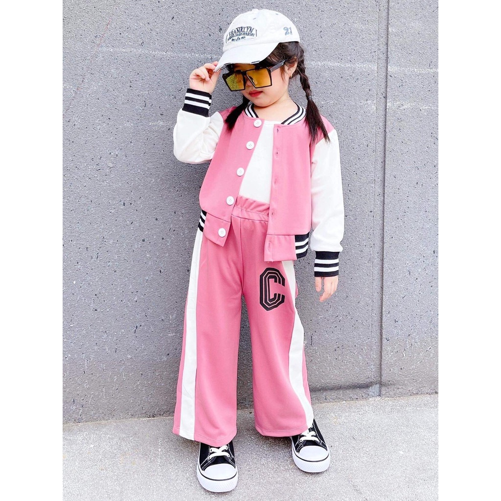 SIZE 13-38KG: Bộ Bomber bé gái cực sang chảnh - BBBG
