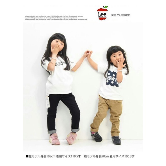 Quần jeans LEE unisex cho bé trai bé gái - LEE LK6211 RIDERS KID'S BASIC RIB STRETCH TAPERED LEE