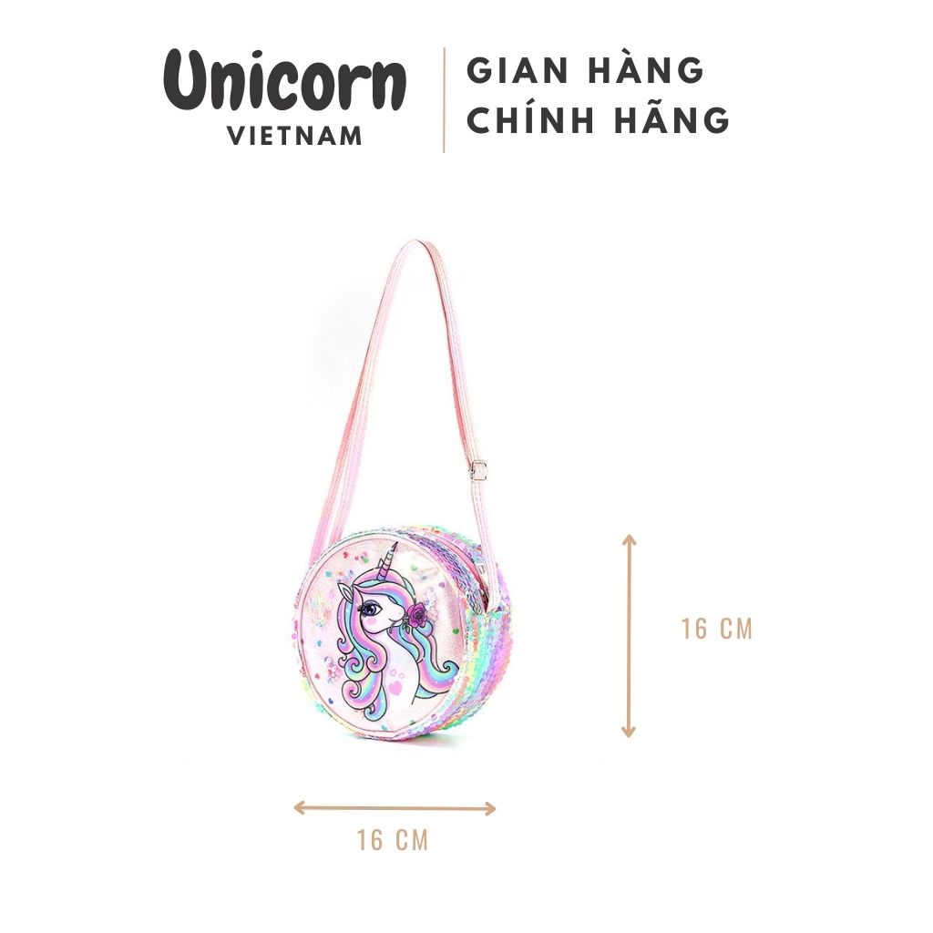 Túi xách nữ giá rẻ túi đeo chéo nữ cho bé lấp lánh Unicorn Vietnam