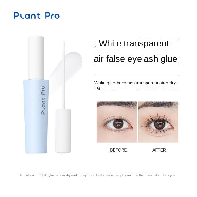 PlantPro Set Keo Dán Lông Mi Giả Trong Suốt Nhanh Khô Chống Thấm Nước