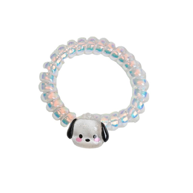 Dây Cột Tóc Họa Tiết Hoạt Hình Phong Cách Hàn Quốc Xinh Xắn Cho Bé Gái