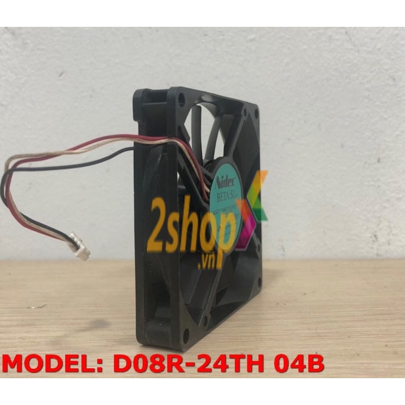 Quạt hút, quạt tản nhiệt máy tính DC 8cm 24V dòng 80x80x15mm