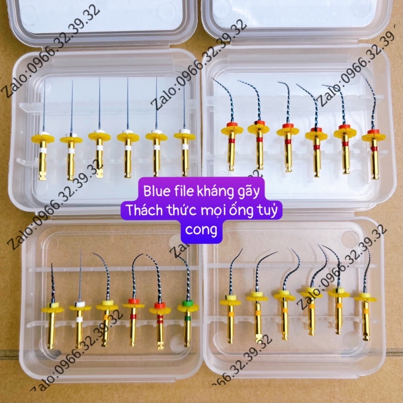 Trâm máy nội nha, trâm dẻo kháng gãy S3 Blue File máy nội nha kháng gãy File máy S3 Blue