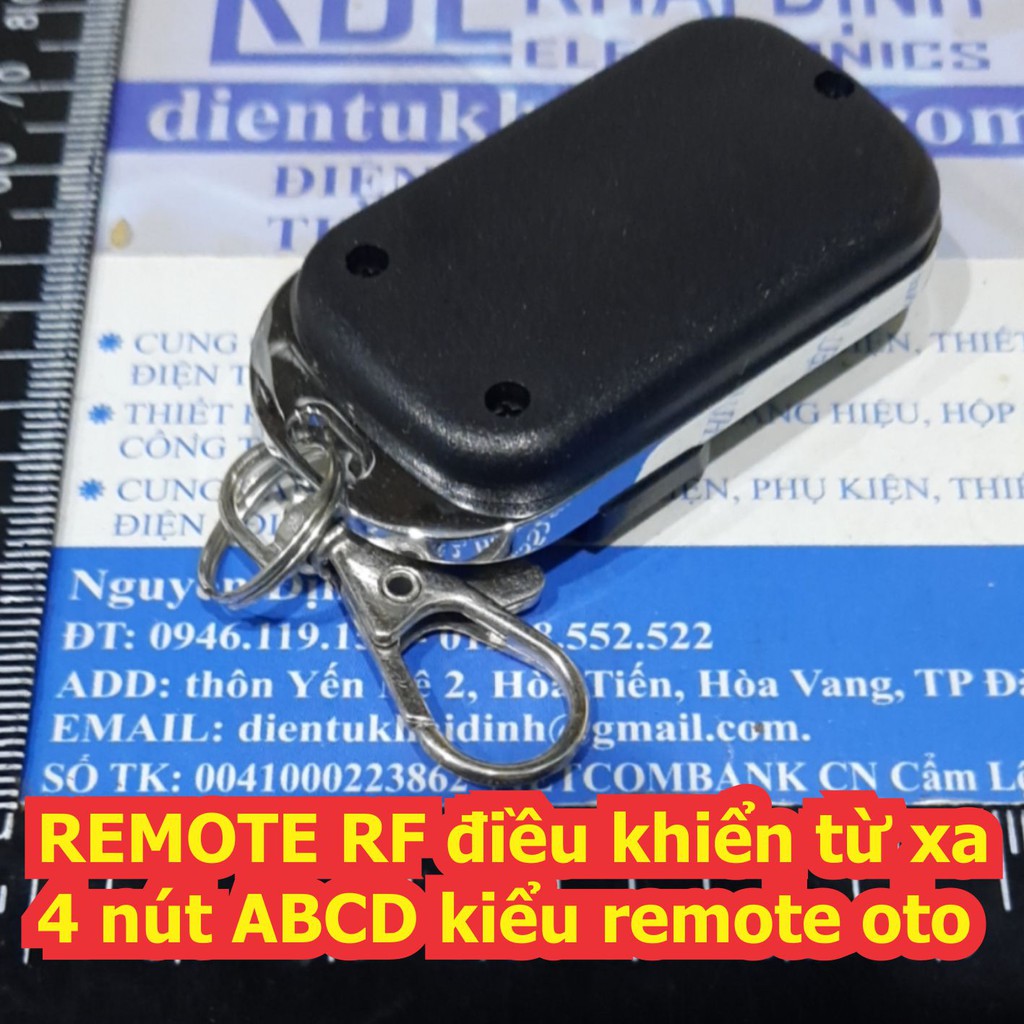 REMOTE RF điều khiển từ xa 4 nút ABCD kiểu remote oto tần số 315Mhz / 433Mhz kde6976