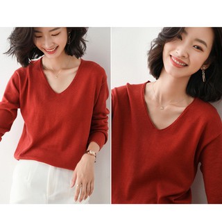 Áo len cổ tim 1609Al