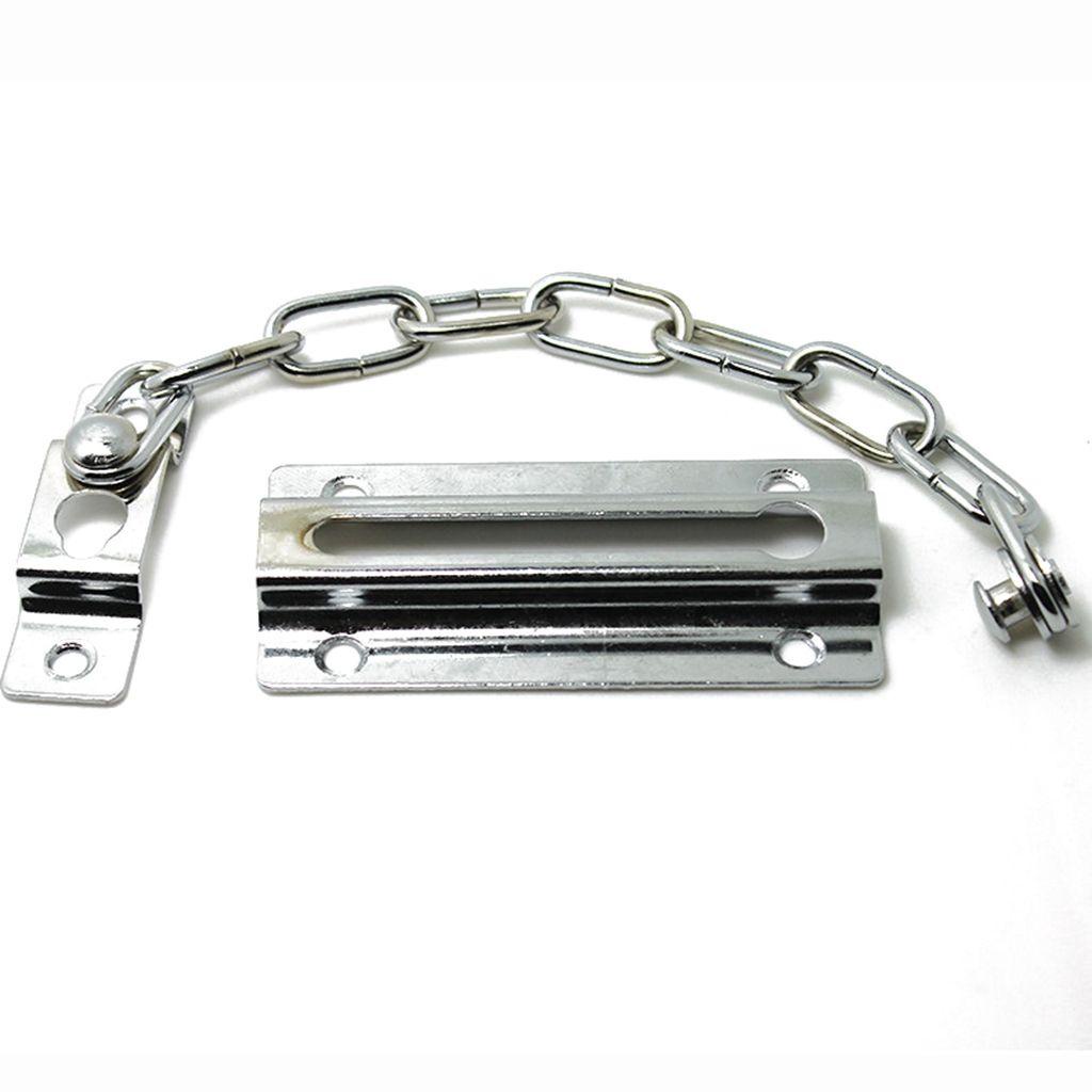 PATRICIA 1 Bộ Dây Xích Cửa Kèm Ốc Vít Bằng Thép Trang Trí Cửa Cứng