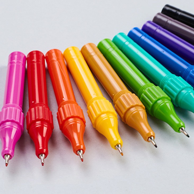 (Video) Bộ bút màu gel/ dạ tự gắn sáng tạo Monami Live Color