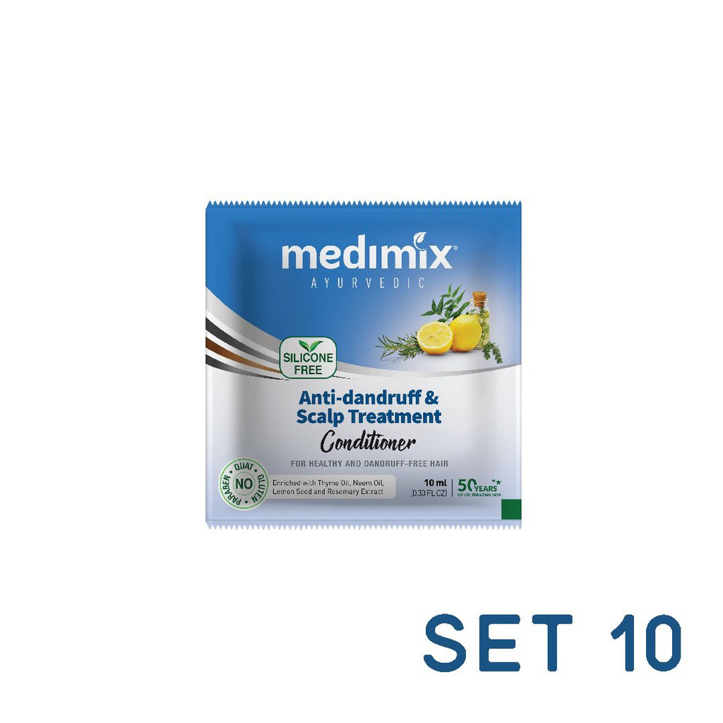 Set 10 dầu gội/dầu xả Medimix Sạch gàu/Phồng tóc/Bóng mượt/Phục hồi/Sạch sâu 10ml/gói | BigBuy360 - bigbuy360.vn