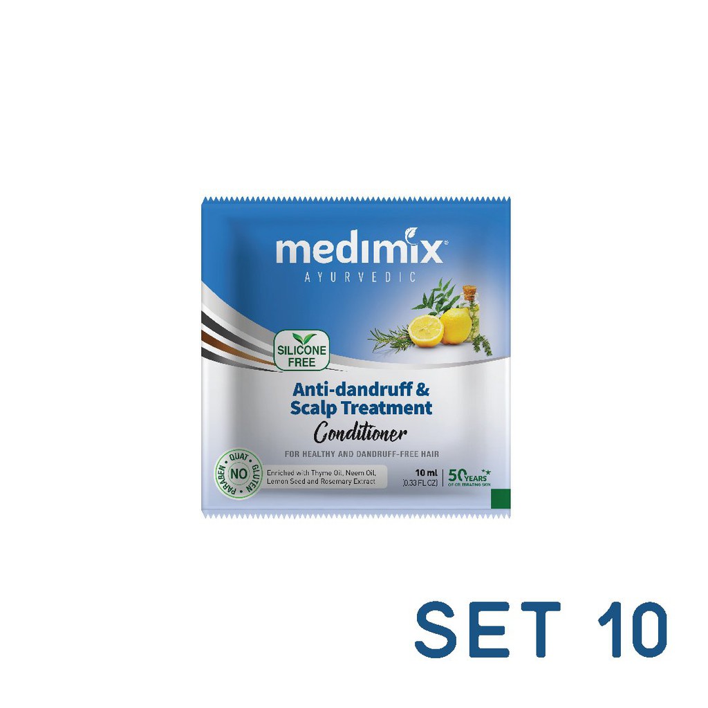 Set 10 dầu gội/dầu xả Medimix Sạch gàu/Phồng tóc/Bóng mượt/Phục hồi/Sạch sâu 10ml/gói | BigBuy360 - bigbuy360.vn