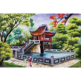 Tanh gắn đá toàn bộ tự làm - Chùa Một Cột