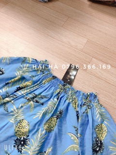 Set đồ đôi áo sơ mi + váy trễ vai