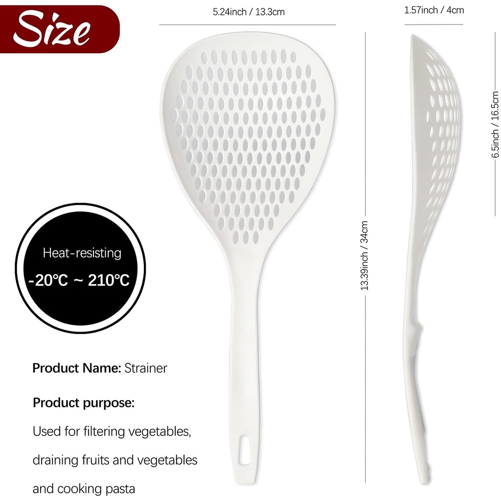 1 Chiếc (Màu Sắc Ngẫu Nhiên) Muỗng Lọc Mì / Thực Phẩm Đa Năng Chịu Nhiệt Độ Cao Không Biến Dạng