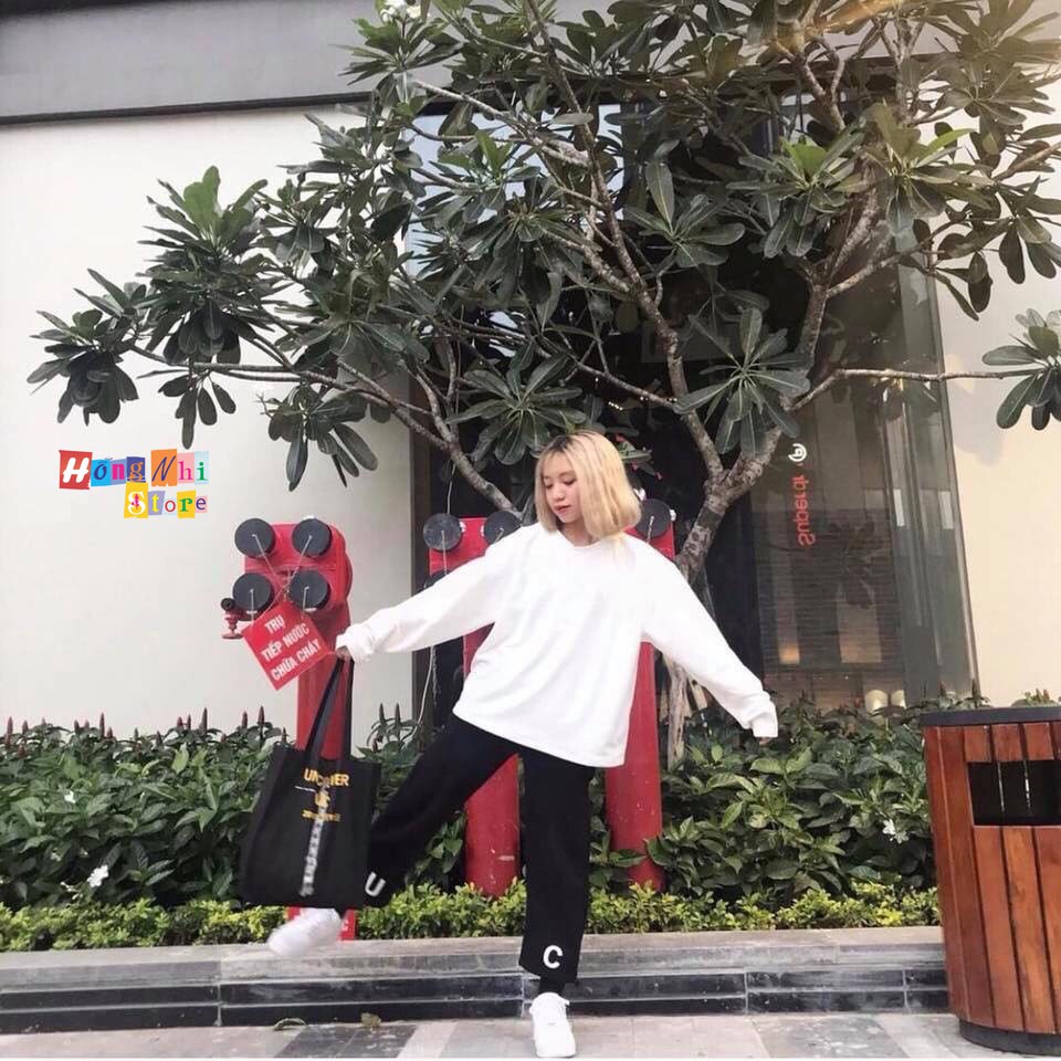 ÁO SWEATER TRƠN CHẤT NỈ LÓT BÔNG MÀU TRẮNG - SWEATER UNISEX - MM | BigBuy360 - bigbuy360.vn