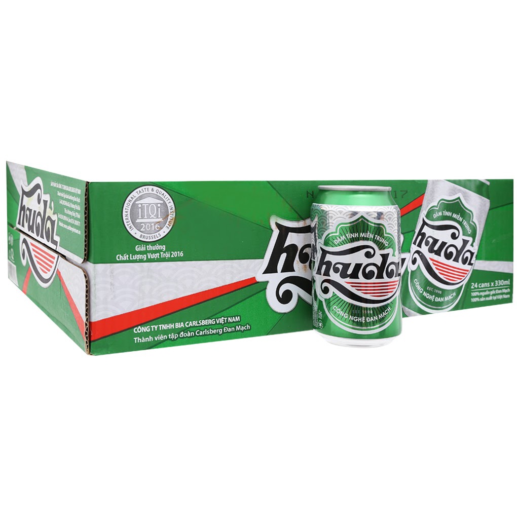 Bia Huda Huế thùng 24 lon x 330ml