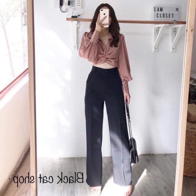 Set áo xoắn eo
